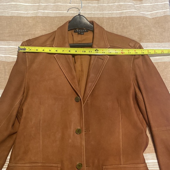 Theory Dutch Leather Blazer Jacket in size medium - Picture 4 of 7